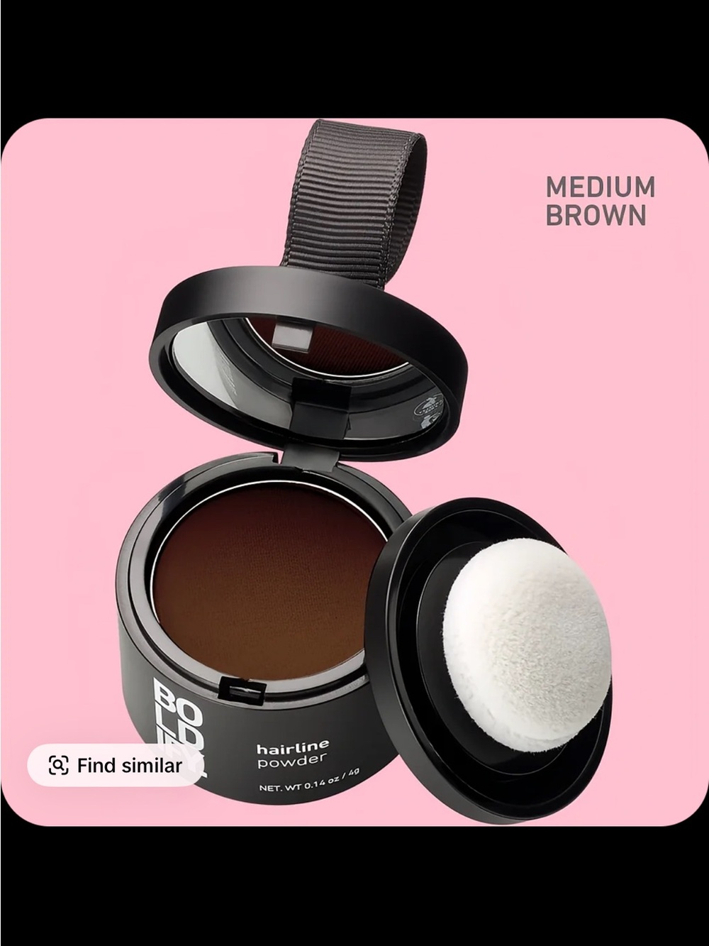 Medium Brown Hairline Powder with Puff